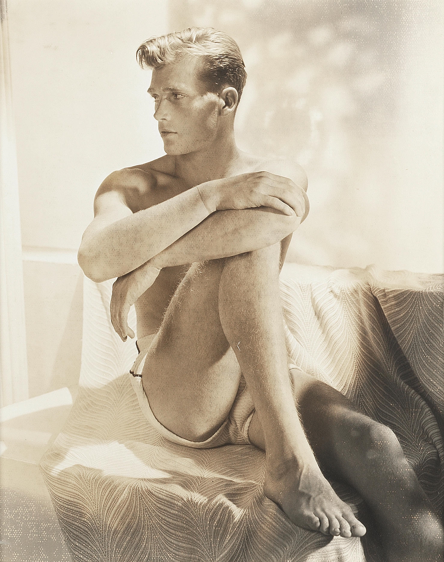 Portrait of a handsome man by Horst P. Horst, Executed circa 1940