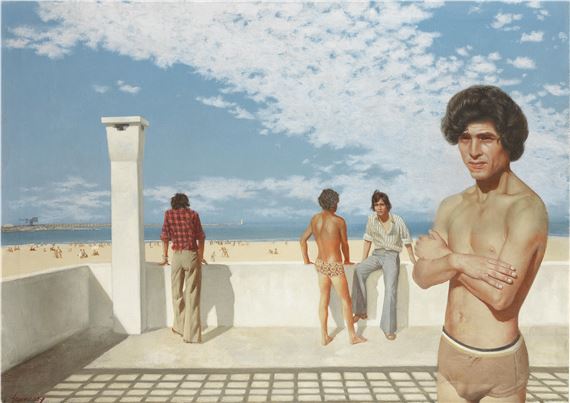 Atlas Beach by Patrick Hennessy, Painted in 1976
