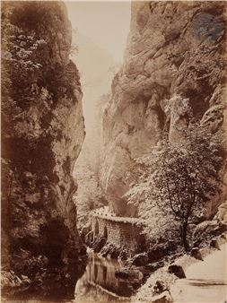 Entrée du désert par Saint-Laurent-du-Pont (Grande Chartreuse). - Gustave Margain