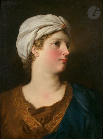 Head of a woman with turban
 by Pierre Subleyras