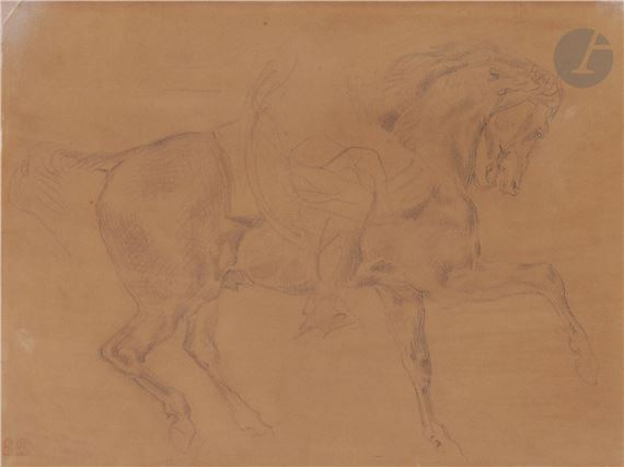 Study of a horse by Eugène Delacroix