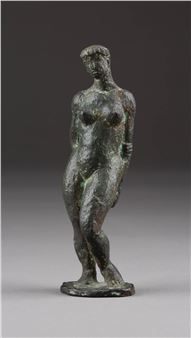 STEHENDER WEIBLICHER AKT - Jochen Nieder Schabbehard