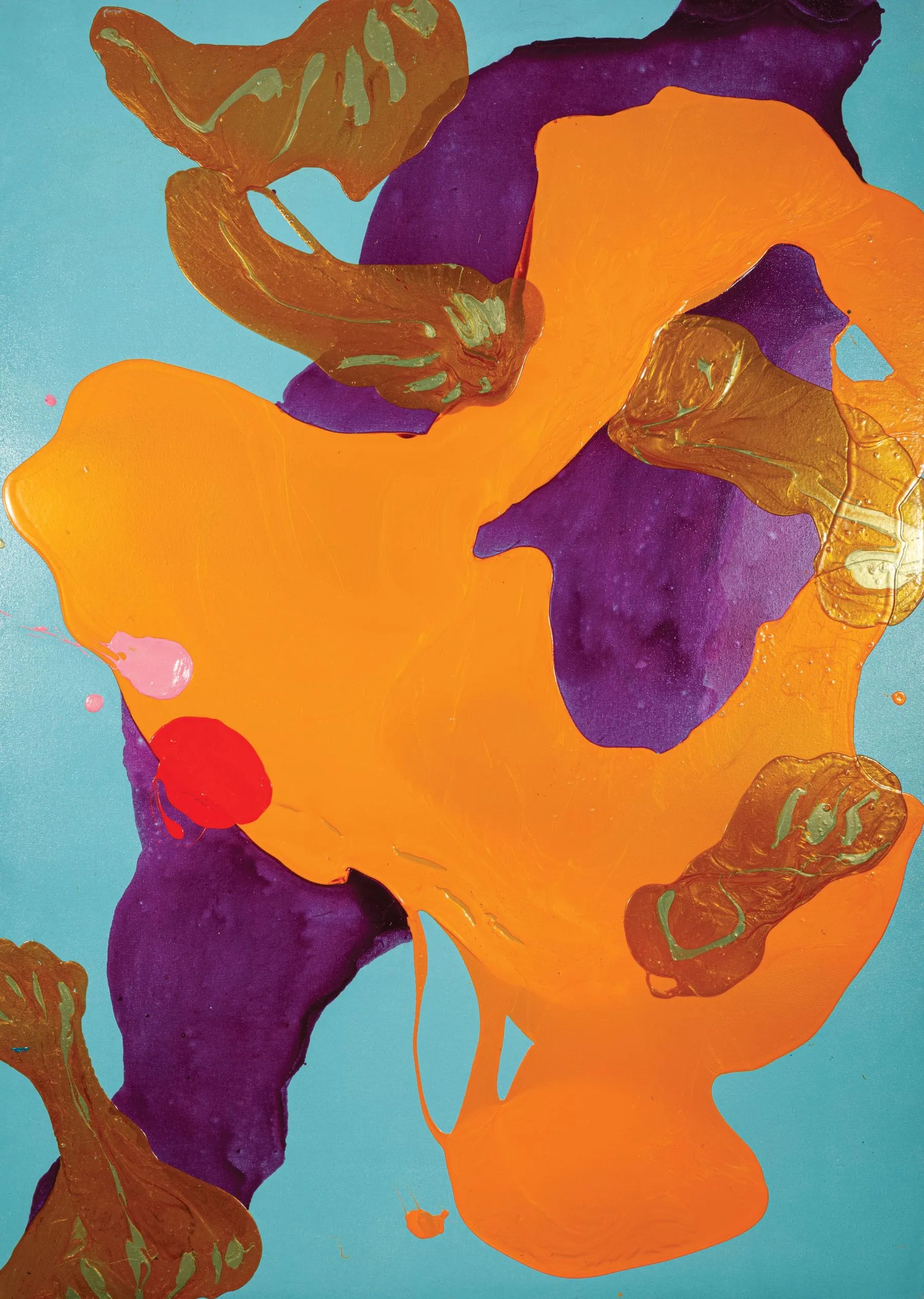 Artwork by Anne Low, Inside Out, Made of acrylic on gallery-wrapped canvas