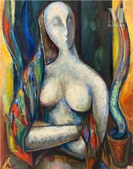 Portrait de femme - Rolf Hirschland