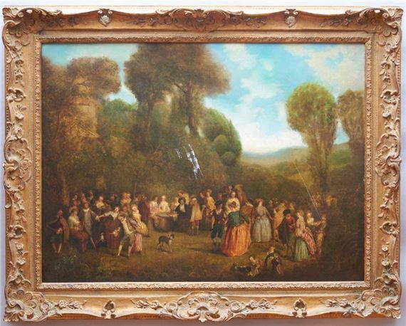 L'Accordee de Village by Jean-Antoine Watteau