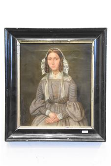 Portrait de jeune femme - B. M. Leemans