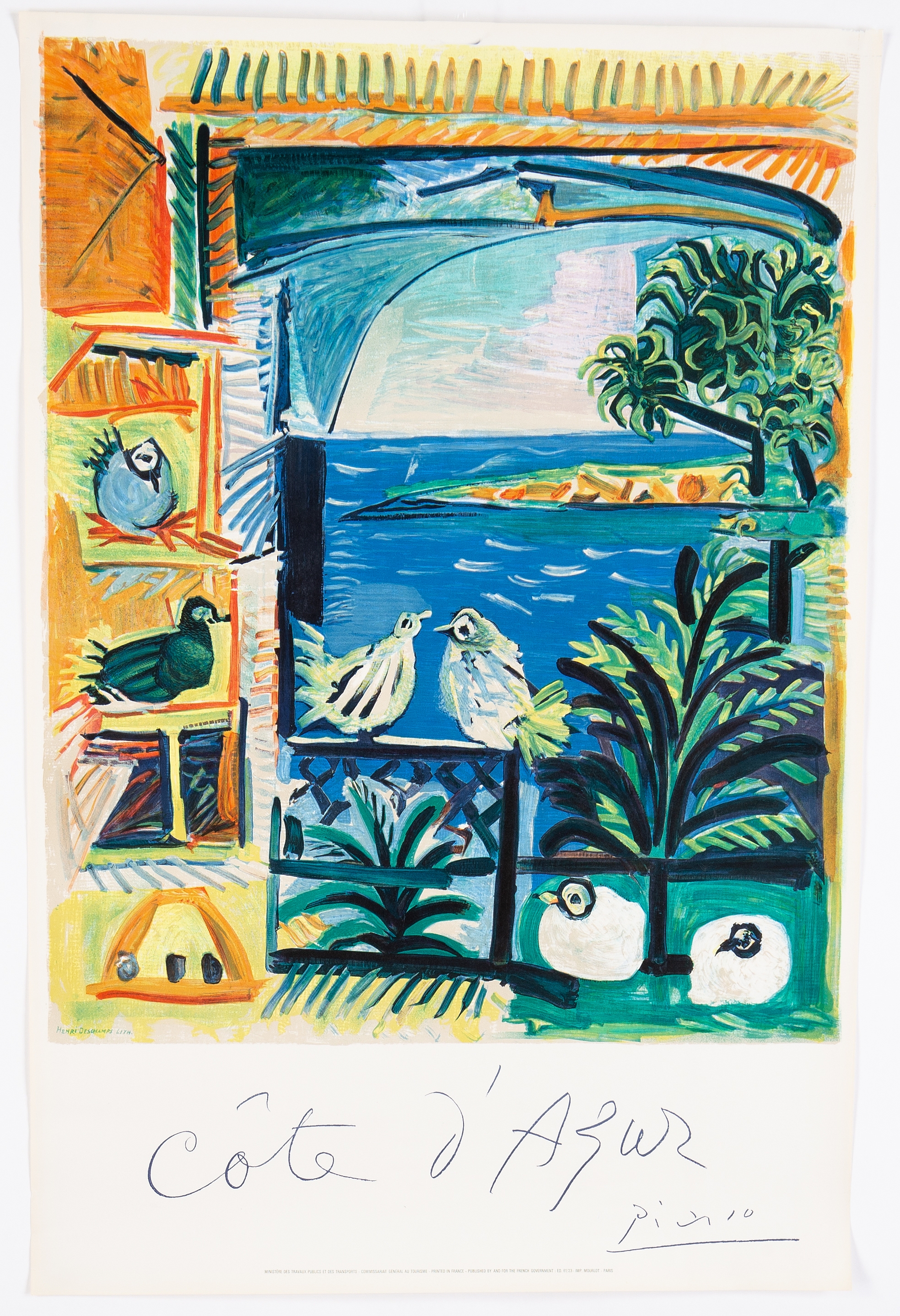 "Côte d'Azur" by Pablo Picasso, 1962