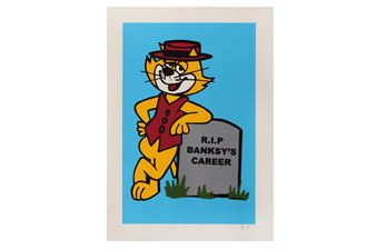 Blue Top Cat (R.I.P BANKSY'S CAREER) - King Robbo