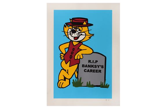 Blue Top Cat (R.I.P BANKSY'S CAREER) - King Robbo