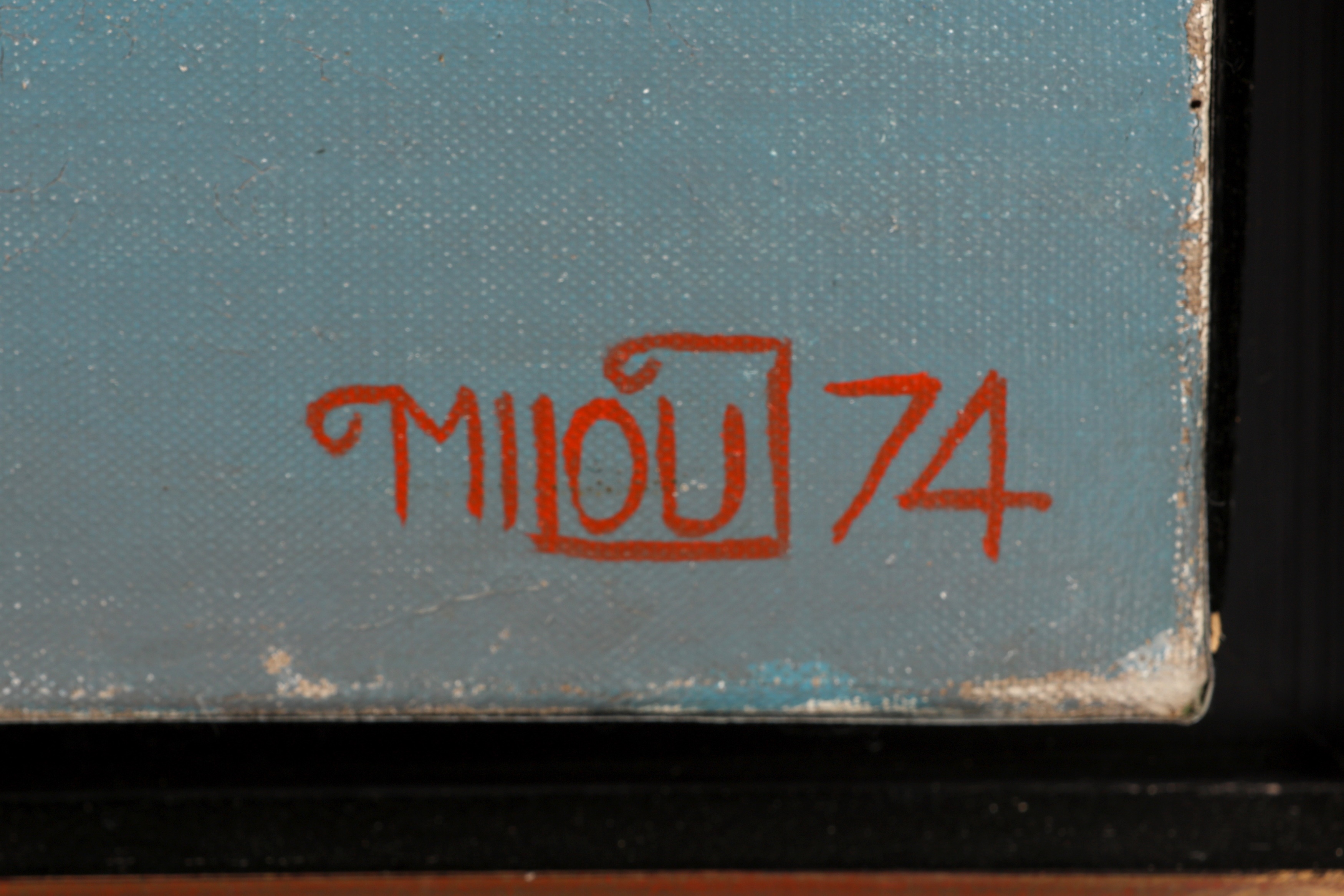 Artwork by Keith Milow, Untitled, Made of oil on canvas