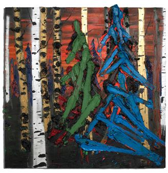 Green Tree Blue Tree - Kim Dorland