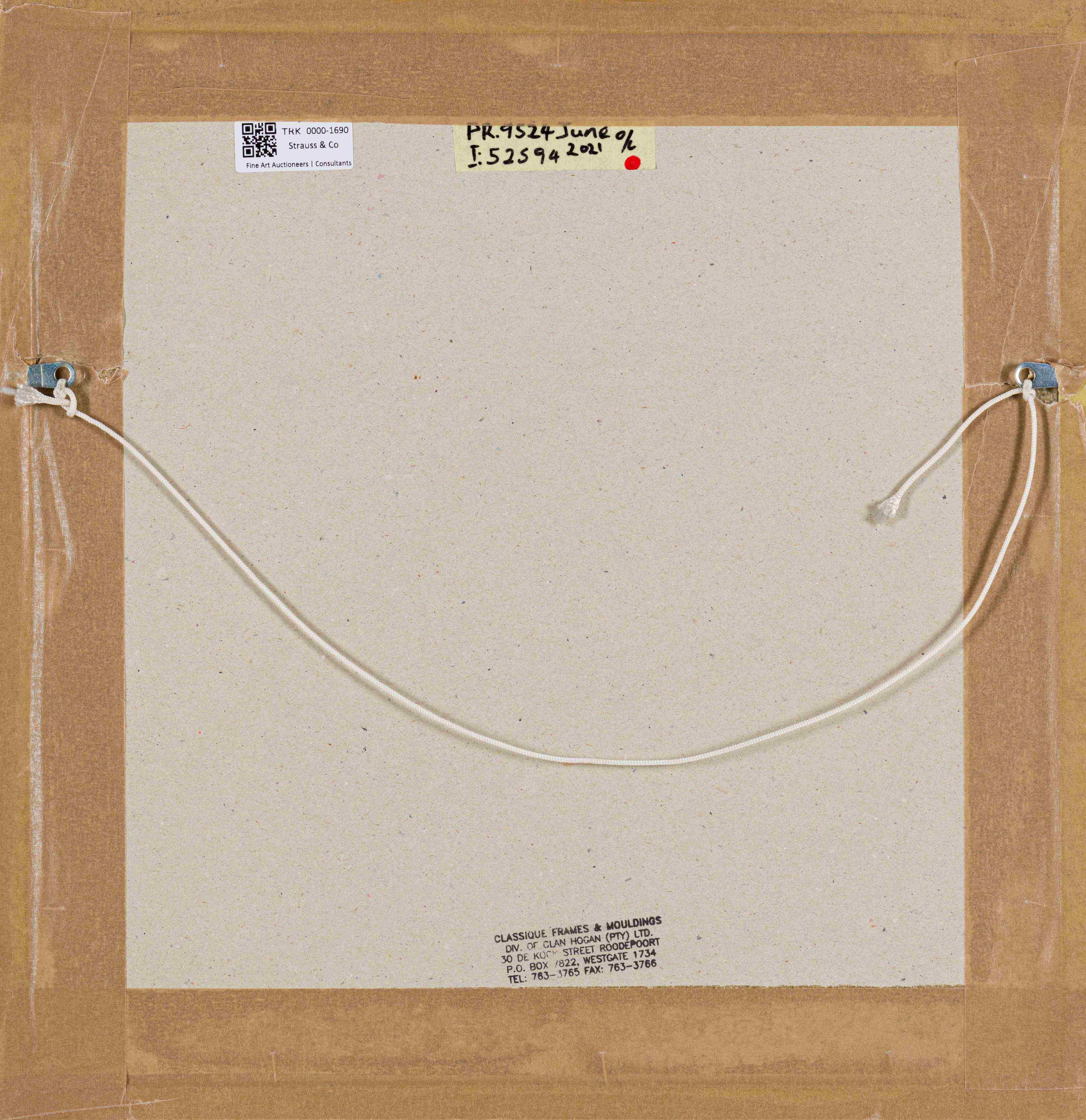 Artwork by Louis Maqhubela, Abstract Composition with Birds, Made of pastel and charcoal on paper