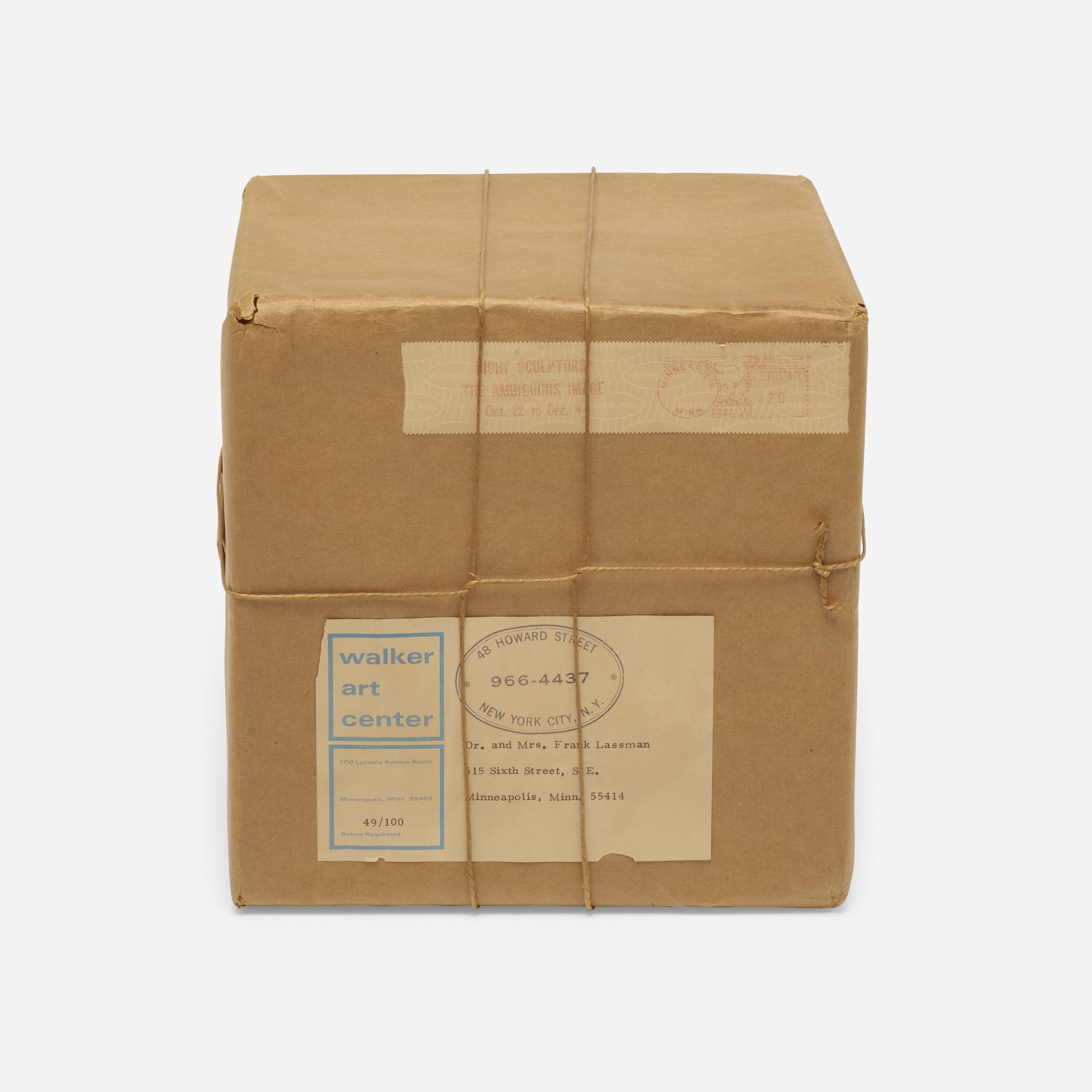 Christo Wrapped Box (1966) MutualArt