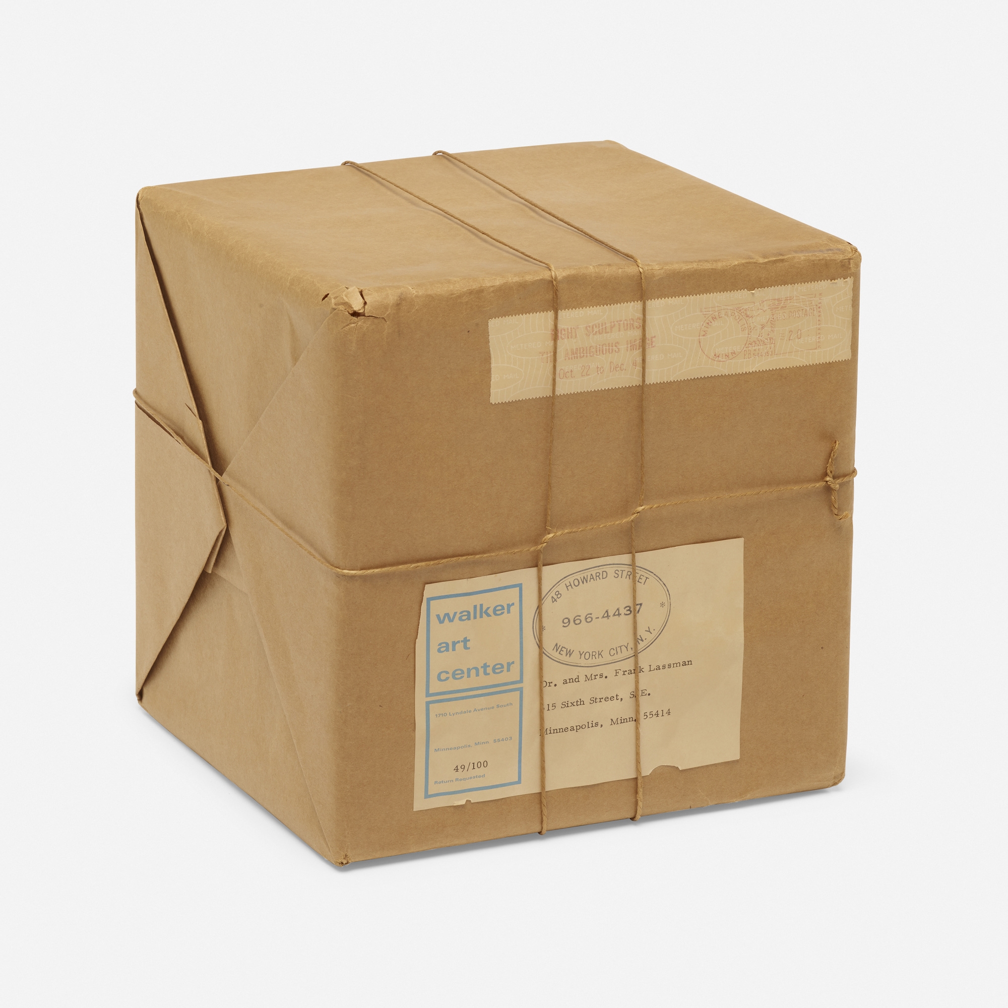 Christo Wrapped Box (1966) MutualArt