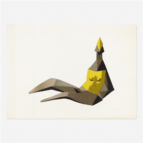 Sitting Elektra by Lynn Chadwick, 1969