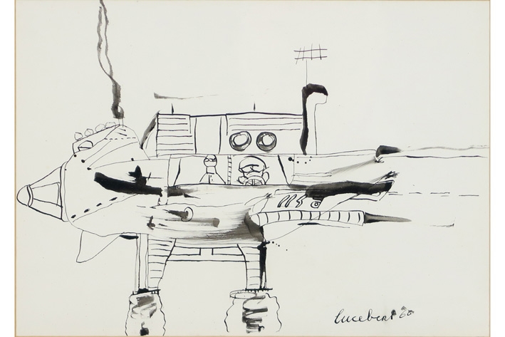 Lucebert | “Vliegtuig” (1960) | MutualArt
