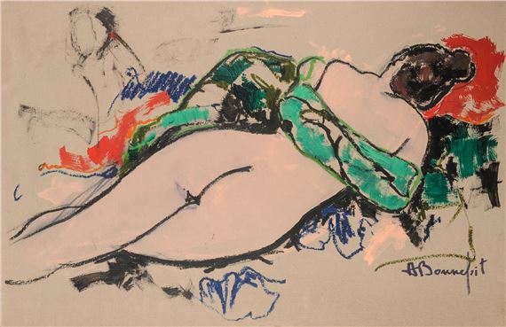 Alain Bonnefoit | Nu allongé | MutualArt