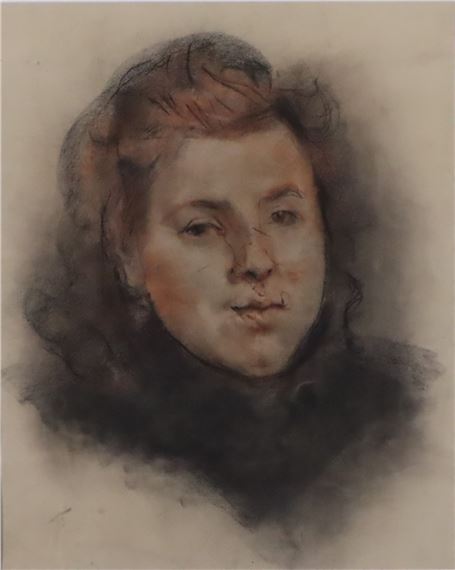 Damenportrait by Reinhold Ewald