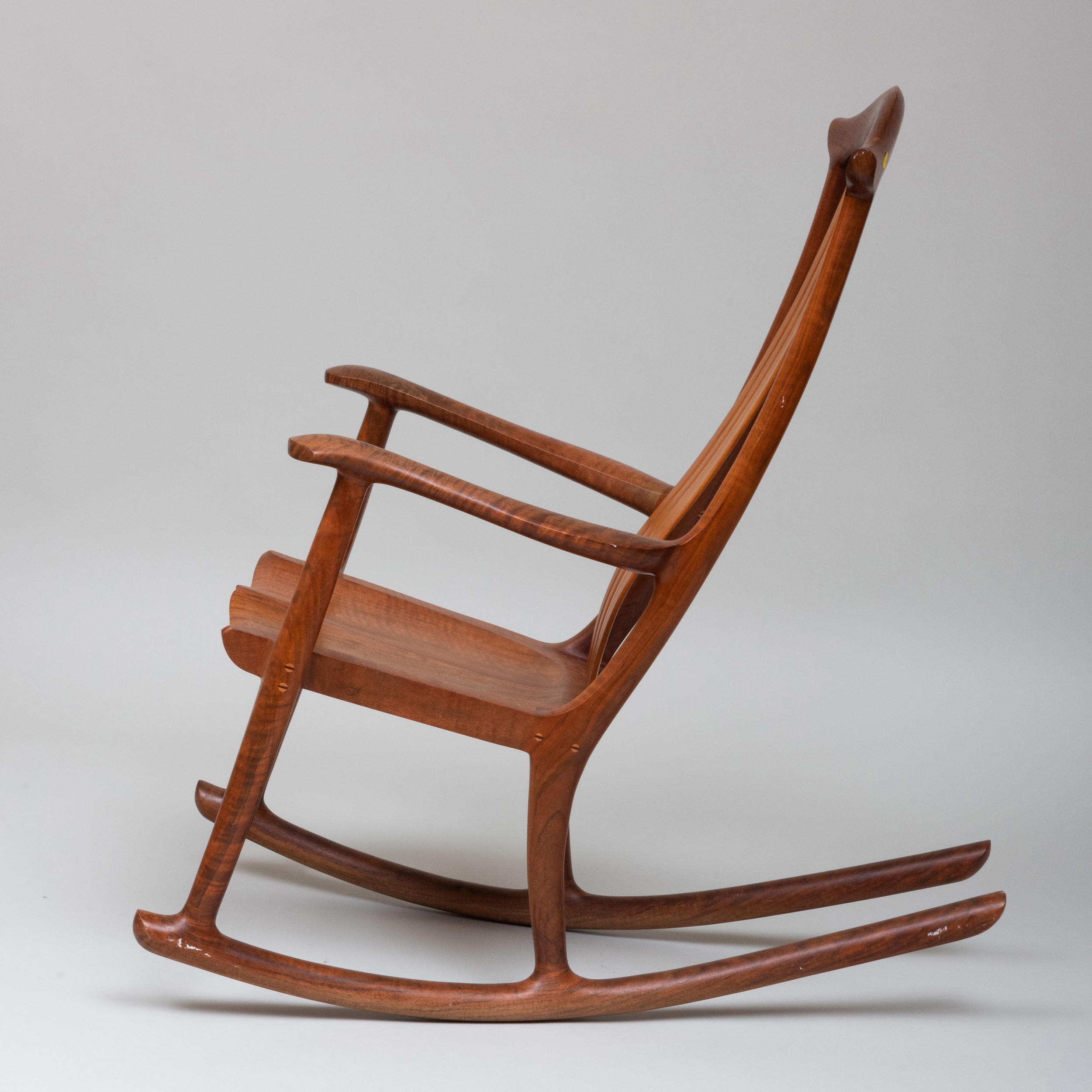 Artwork by Robert Erickson, 'South Yuba' Rocking Chair, Made of Walnut and Maple