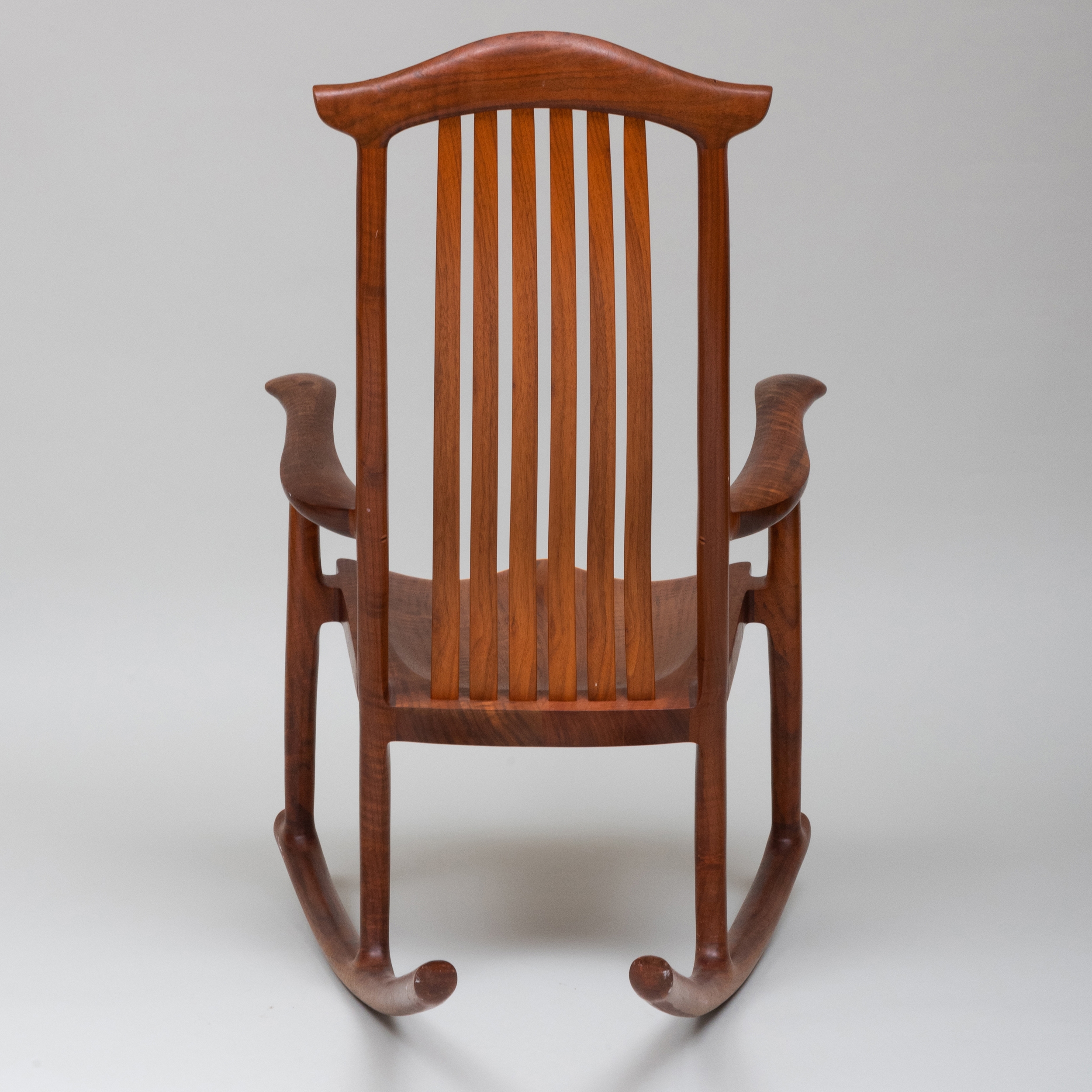 Artwork by Robert Erickson, 'South Yuba' Rocking Chair, Made of Walnut and Maple