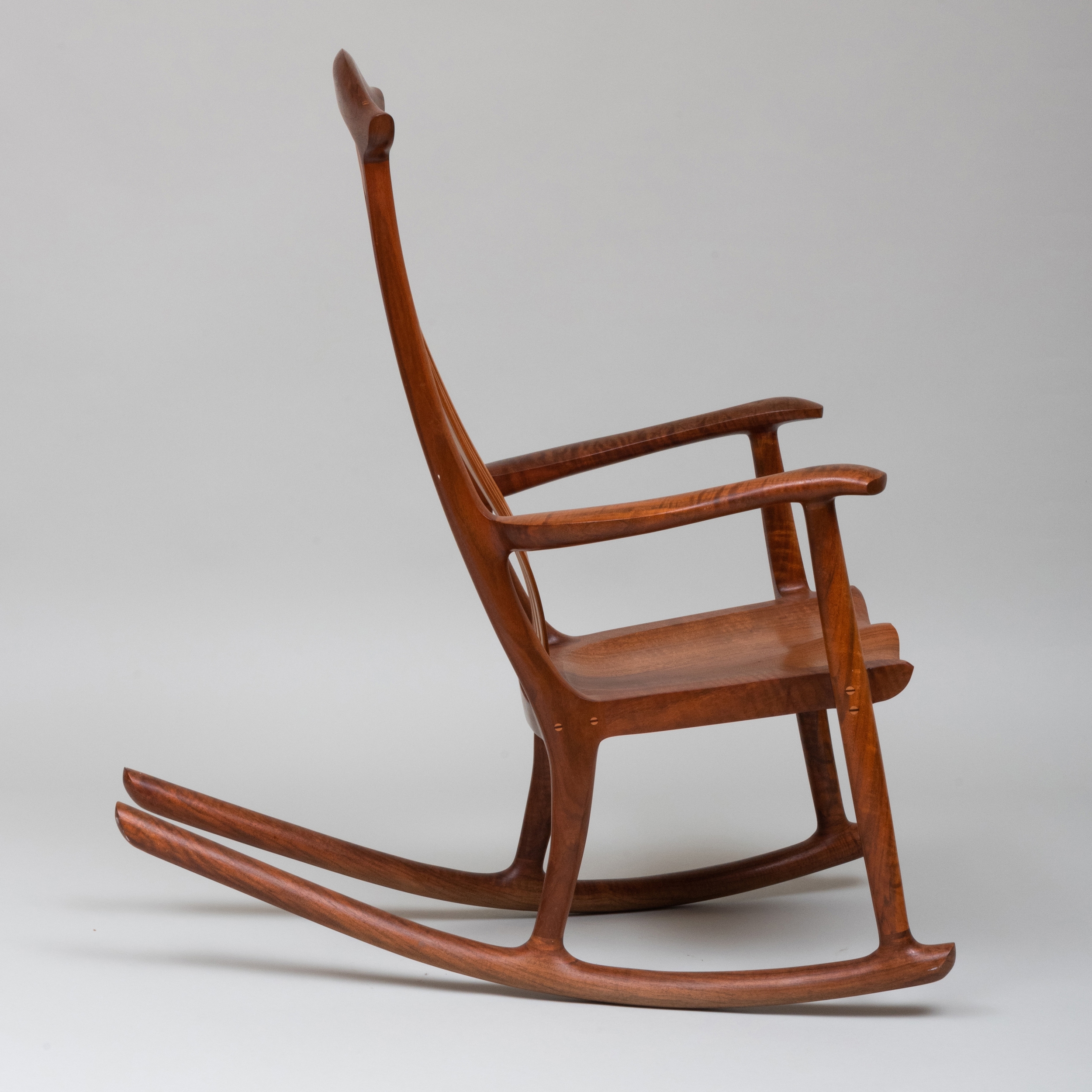 Artwork by Robert Erickson, 'South Yuba' Rocking Chair, Made of Walnut and Maple