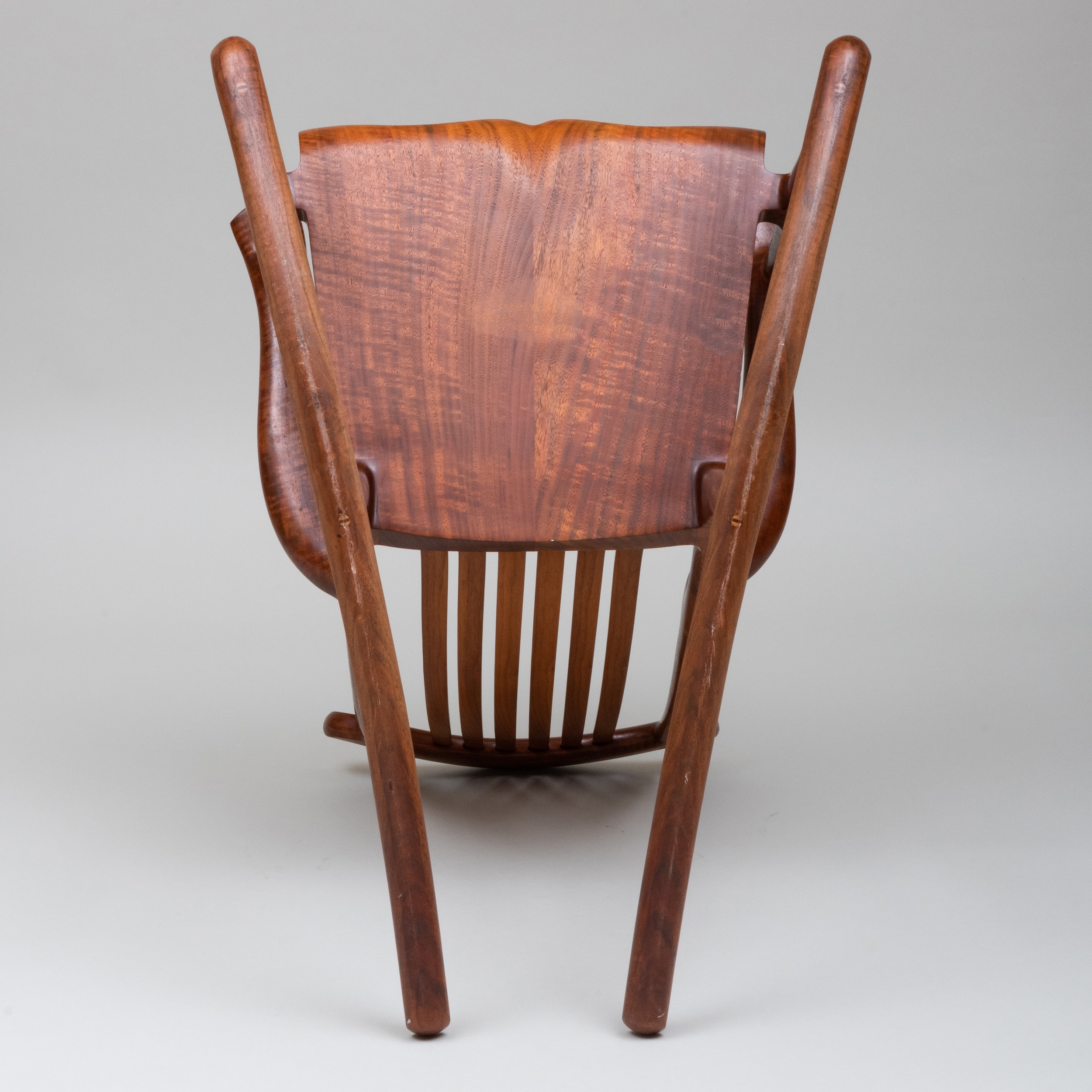 Artwork by Robert Erickson, 'South Yuba' Rocking Chair, Made of Walnut and Maple
