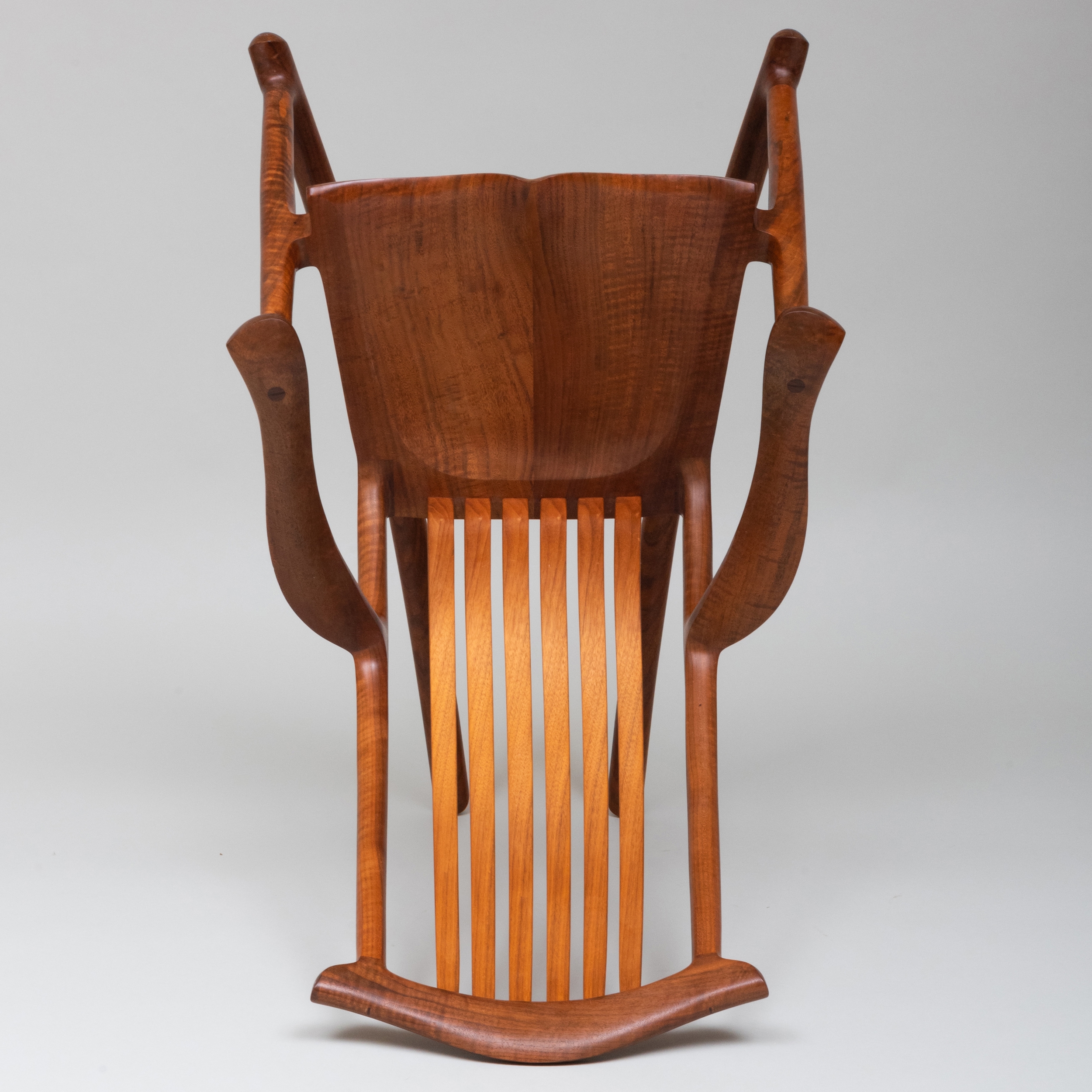 Artwork by Robert Erickson, 'South Yuba' Rocking Chair, Made of Walnut and Maple