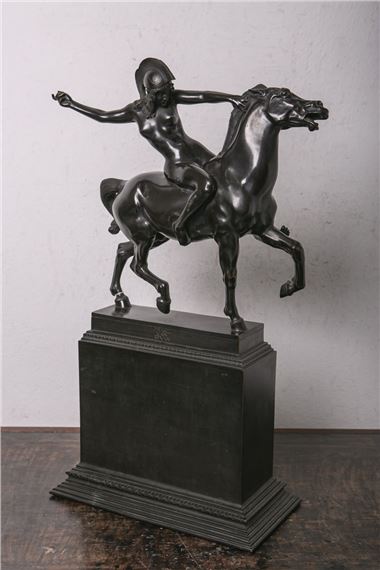 "Reitende Amazone" by Franz von Stuck, wohl 1897