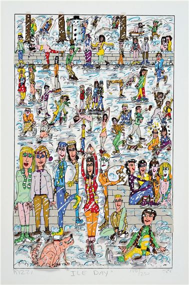 James Rizzi | # Me at my show # (1989) | MutualArt