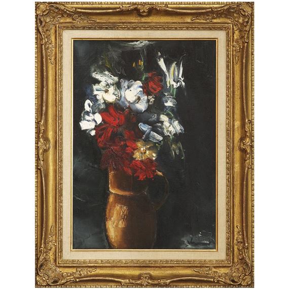 MAURICE DE VLAMINCK、BOUQUET DE FLEURS Bouquet of Flowers in a Vase - Maurice de Vlaminck - WikiArt.org