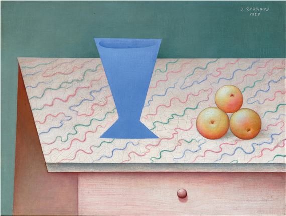Still life with three apples by Jan Zrzavý, 1928