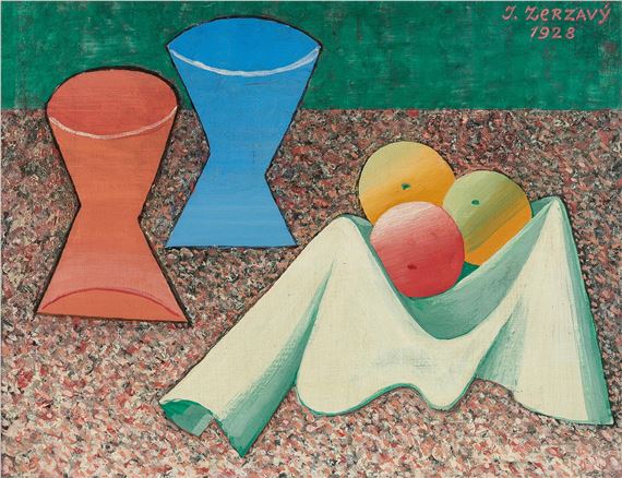 Still life with two vases by Jan Zrzavý, 1928