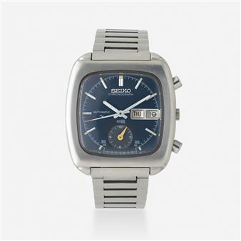 'Monaco' chronograph wristwatch, Ref. 7016-5000S - Seiko Okuhara