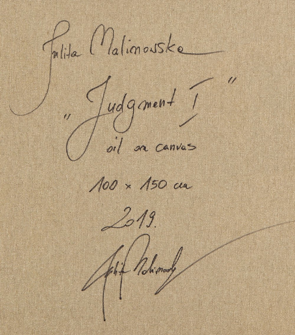 Artwork by Julita Malinowska , "Judgement I", Made of oil/canvas