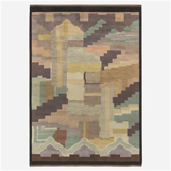 Art Deco flatweave carpet - Greta Skogster-Lehtinen
