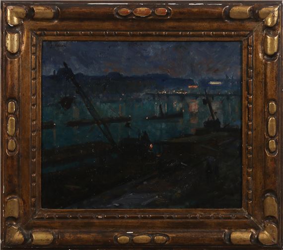 Hamnmotiv by Leo Fontan