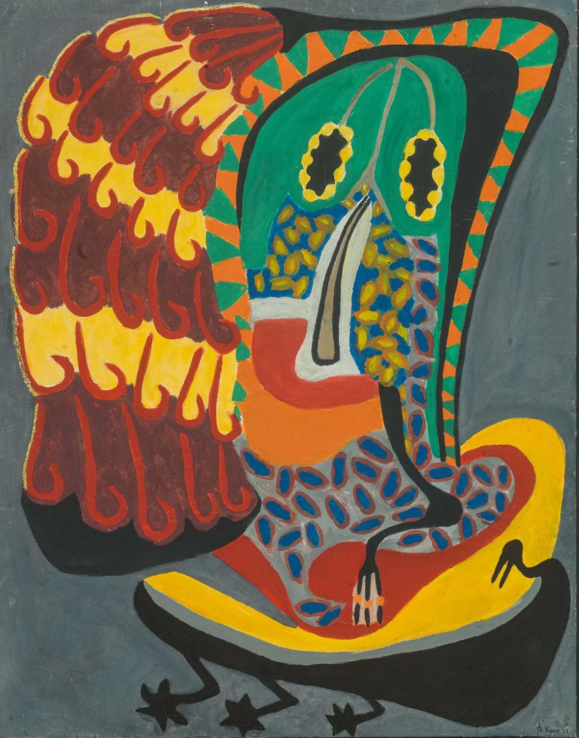 Artwork by Philippe Sène, Le pangol de la noblesse, Made of oil on canvas