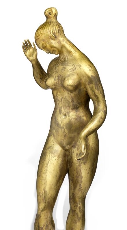 Artwork by Johannes Bjerg, “Bruden” (The Bride), Made of Gilded bronze
