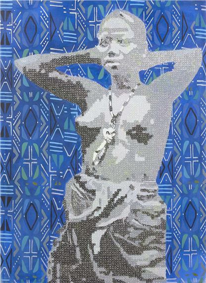 Femme Wolof (collection Mémoire Sénégalaise) by Alioune Diagne, 2019