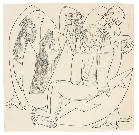 ”Eiermenschen (Ostern)”. by Max Beckmann, 1944