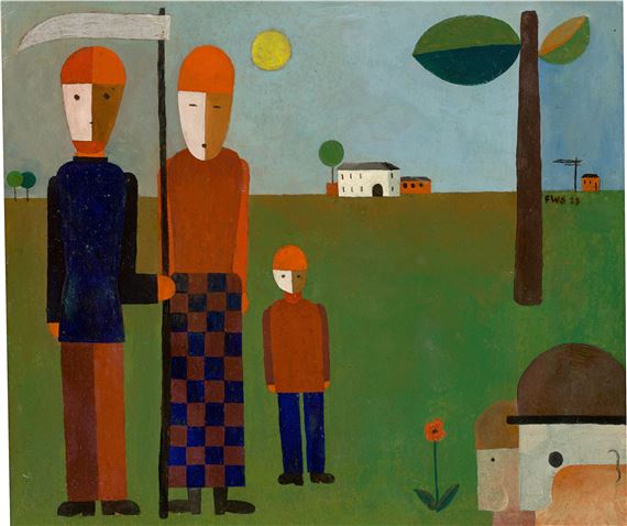 ”Ländliche Familie (Familie Jatho)” (”Die Landarbeiter”). by Franz Wilhelm Seiwert, 23