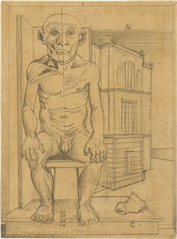 ”Akademiemodell (Anton, der ehemalige ,Rhinroller‘ 80 Jahre)”. - Gottfried Brockmann