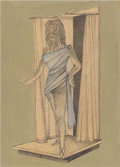 ”Jahrmarktsbilder - Pudelmensch”. by Gottfried Brockmann, 1930