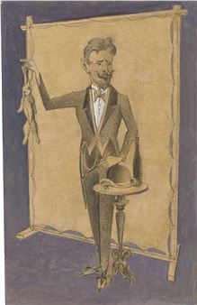 ”Jahrmarktsbilder - Zauberer”. - Gottfried Brockmann