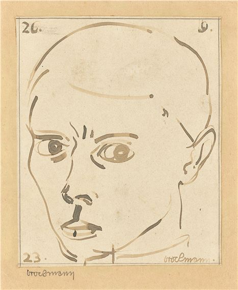Self portrait. by Gottfried Brockmann, 26