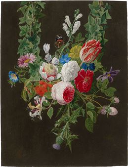 Flower piece. - Carl Adolf Senff