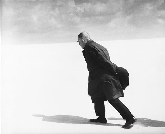 Jean-Paul Sartre in Lithuania, Nida. by Antanas Sutkus, 1965