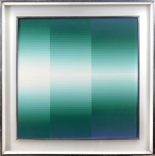 Artwork by Luigi Senesi, Campi verticali cromatici, Made of acrylic on canvas