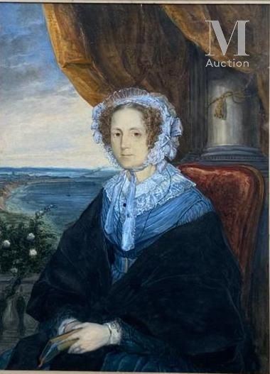Pierre Antoine Labouchere | Portrait de Mme Labouchere assise près d ...