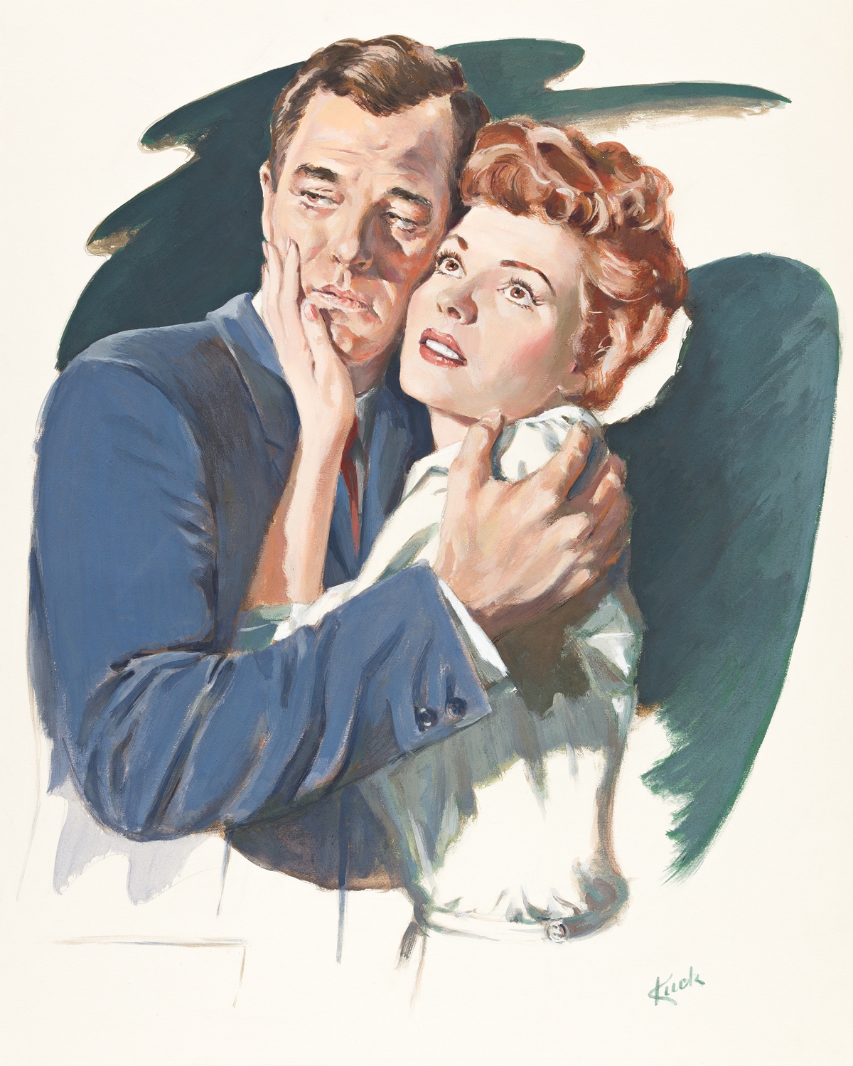 T. J. Kuck | Blonde Pin-Up Dressing, Brown & Bigelow calendar ...